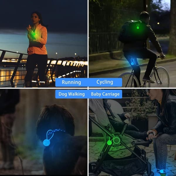 Set med 2 silikonreflexer för barn - ljus KLB