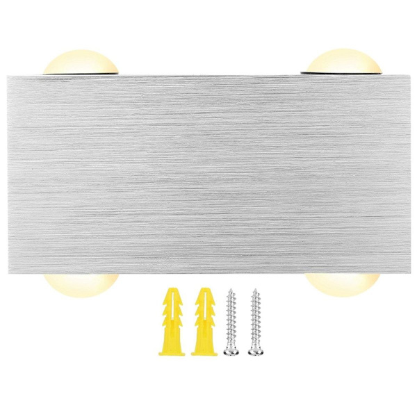 4W LED vegglampe, moderne aluminium gangbalkonglys KLB