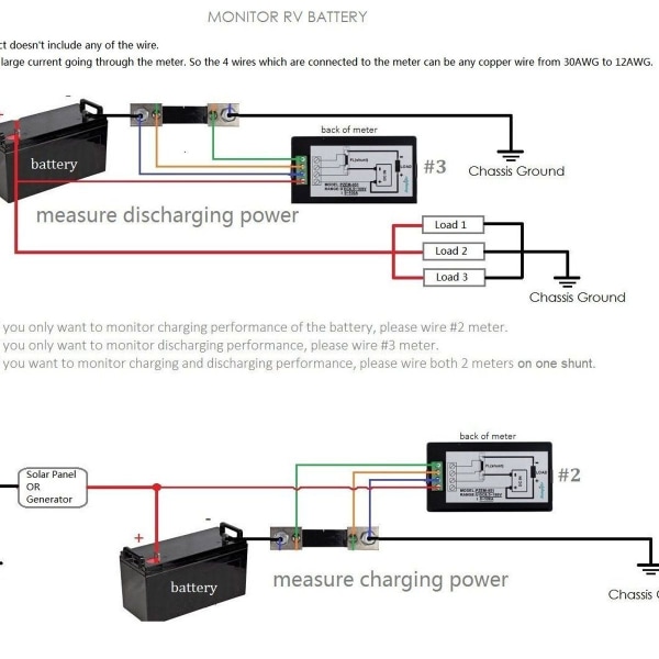 DC 6,5-100 V 100 A Spænding Strøm Effekt Energimåler DC Volt Amp