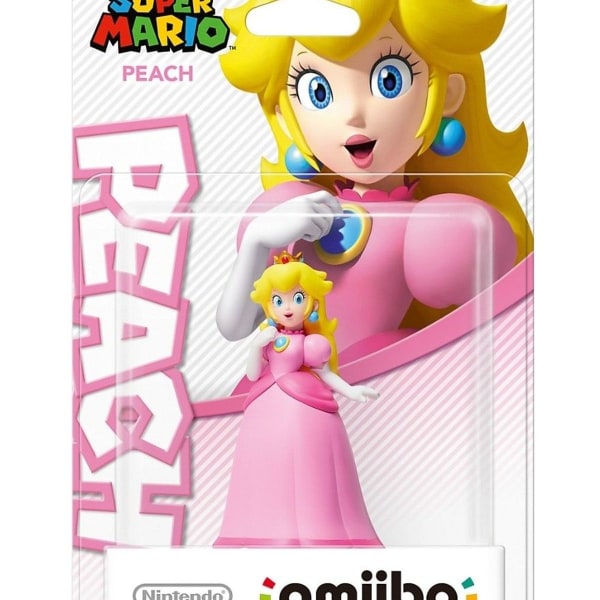 Nintendo Figure Amiibo Peach Super Mario Collection WiiU Switch 3DS NY ORIGINAL KLB