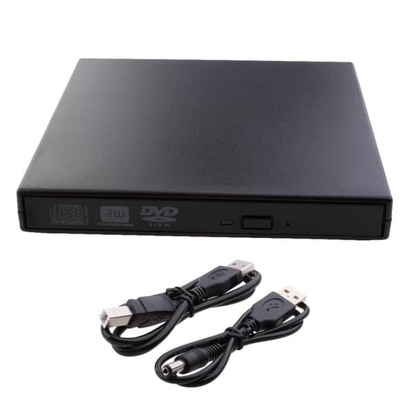 Ekstern CD DVD-stasjon, USB 2.0 bærbar DVD/CD-brenner og