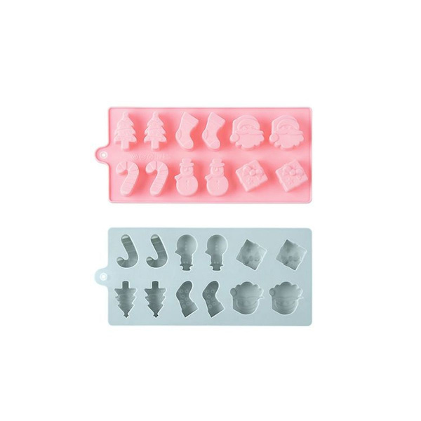 Mini Skater Set 2 kpl Silikoni Joulu 12 Ontelon KLB