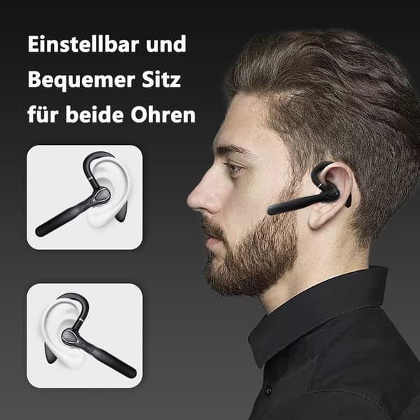 Bluetooth-hodetelefoner, trådløse hodetelefoner med ladeboks, LED-skjerm, 15 timer