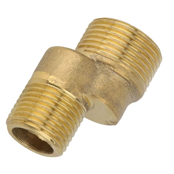 2 stk kobber dusjhode vinklet buet base G3/4\" til G1/2\" KLB