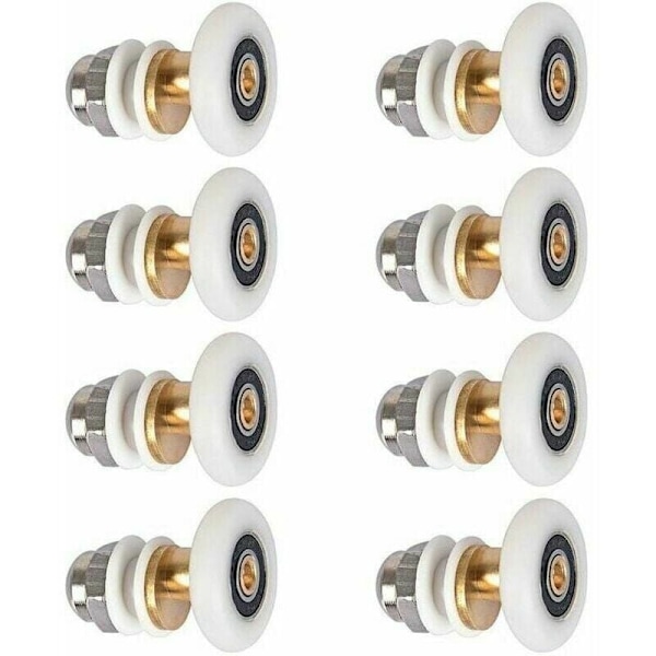 Brusedør - Rulle Caster Hjul til Brusedør Skydedøre Casters Dør Rulle Udskiftningshjul 8 Stykker 25mm KLB