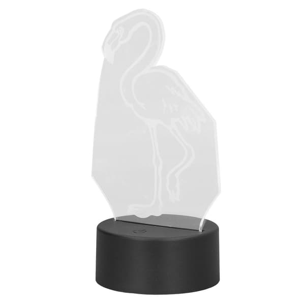 Farve 3D lys sød fugl touch switch LED natlys USB KLB