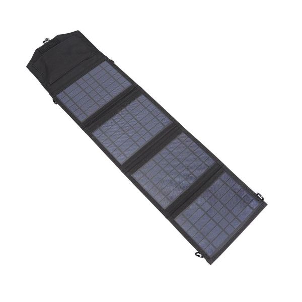 Bærbar solcellepanel lader, sammenleggbar, effektiv PET polymer KLB