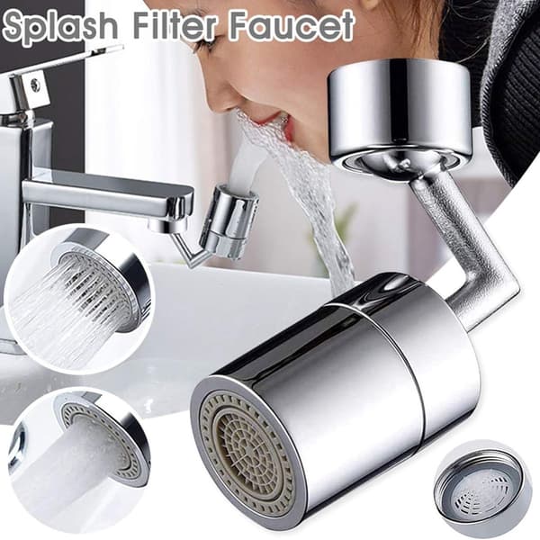 Dual Mode Roterende Køkkenhane Stænkfilter Spray Tap KLB