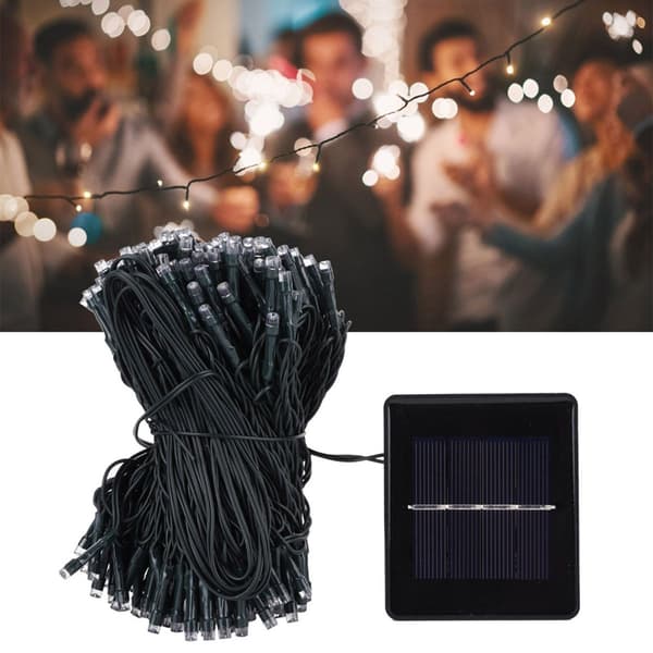 22M 200LED solcellelyskjeder vanntett med 8 lys KLB