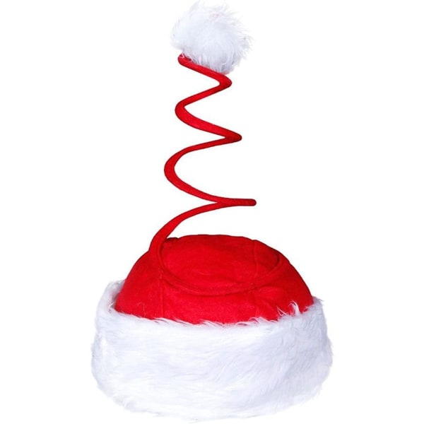 Hauska joulupukin hattu: hyppäävä, pomppiva jouluhattu kierteellä KLB
