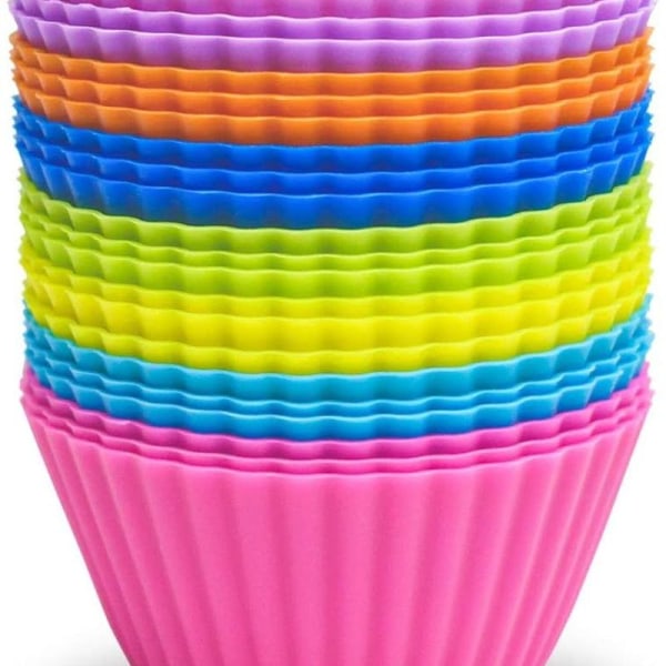 Silikon Mini Kakeholder Gjenbrukbar og Nonstick Muffins Silikonform