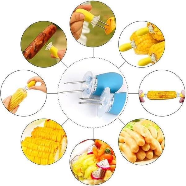 Grillgaffel Retractable Campfire Corn Fork Fruit Fork