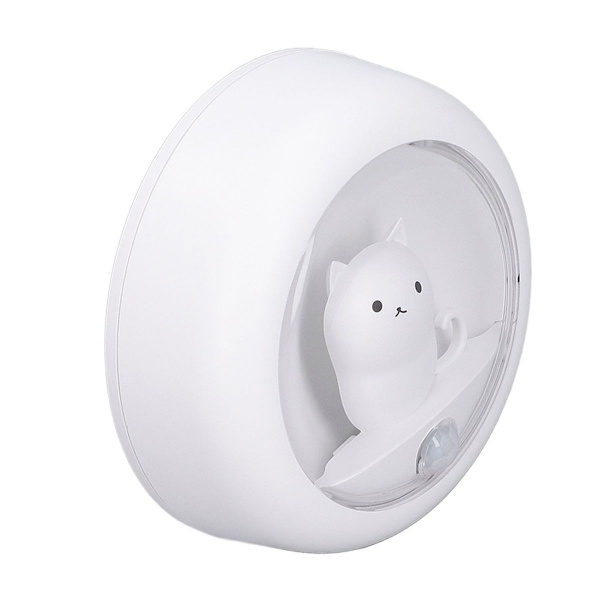 LED-nattlampa med rörelsesensor Katt USB-laddning KLB