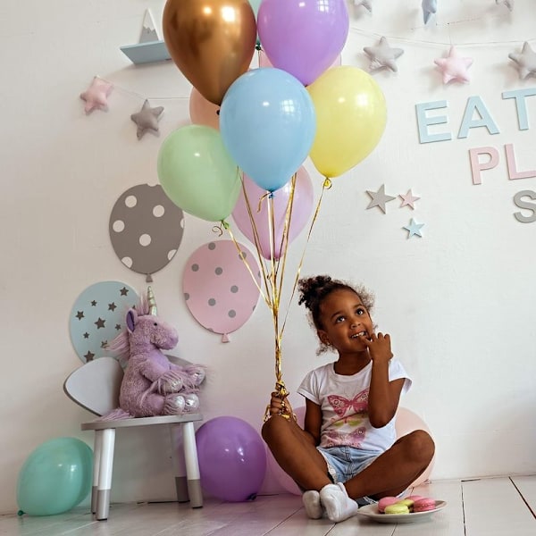 Pastel Balloner Pakke med 100 tykke latexballoner til