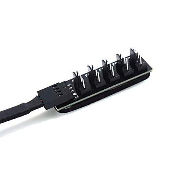 Pin PWM Fan Power Cable 1 til 5 Splitter 5 Way PC Kabinet