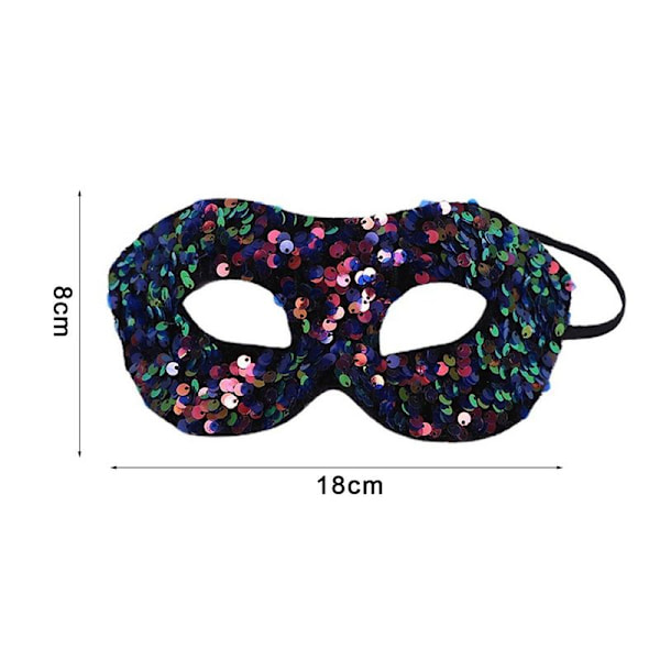 Maske for kvinner med paljetter for Halloween-karnevalfest