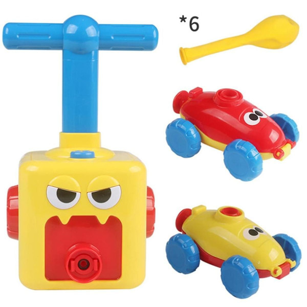 Lasten ilmapallopumppuautolelu, opettavainen DIY-lelu, varhaiskasvatus, KLB