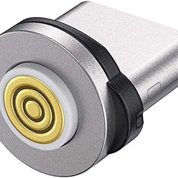 540 Graders Magnetisk Opladningskabel Nylonflettet 3-pak Tips til Type C