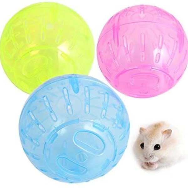 Hamster treningsball, 3 stk hamster løpeball, treningsball, hamster miniløp KLB