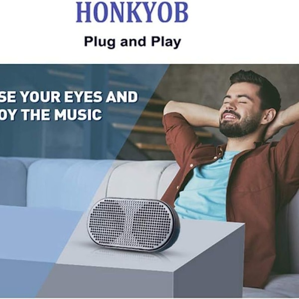 Honkyob USB Mini-högtalare Datorhögtalare Stereosystem