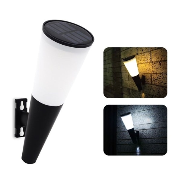 N230 Outdoor Solar Garden Cone Wall Light Style: Two Tone