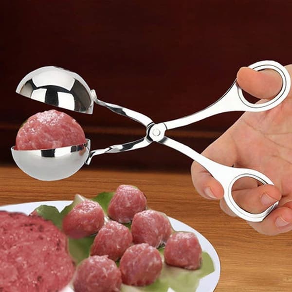 2-pack non-stick köttbullsformar, köttbullsformar i rostfritt stål