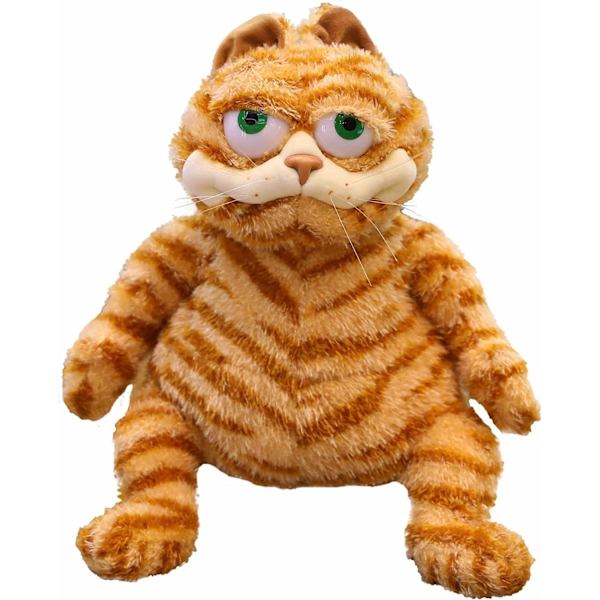 Iso oranssi täytetty kissapehmolelu, realistinen keltainen tabby-kissapehmolelu pojille ja tytöille, joululahja, syntymäpäivälahja, 11,8 tuumaa (30 cm)