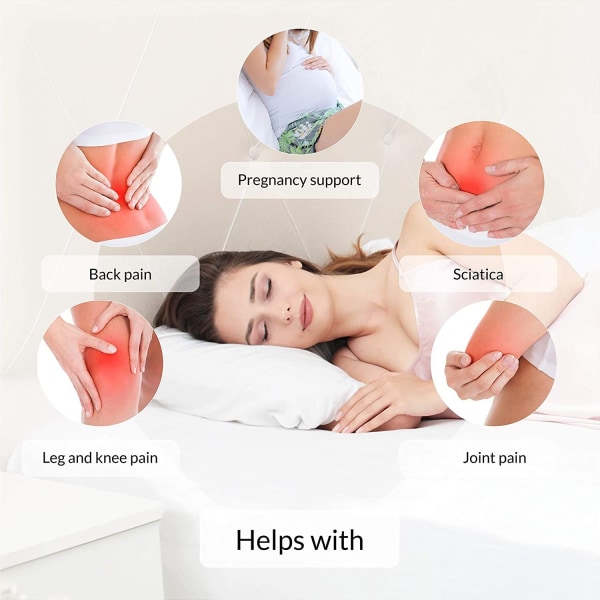 Memory Foam Knee Cushion 25.5*19*18CM|Durable Orthopedic Memory Foam Pillow|Relief for Sciatic Nerve,Back,and Joint Pain|Support During Pregnancy