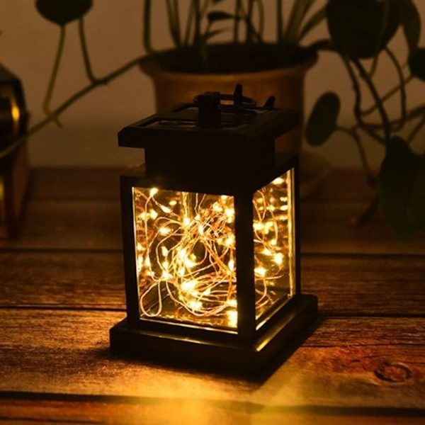 Aurinkoenergialla toimiva kuparilankakytkinvalo ulkokäyttöön, vedenpitävä maisemavalaisin