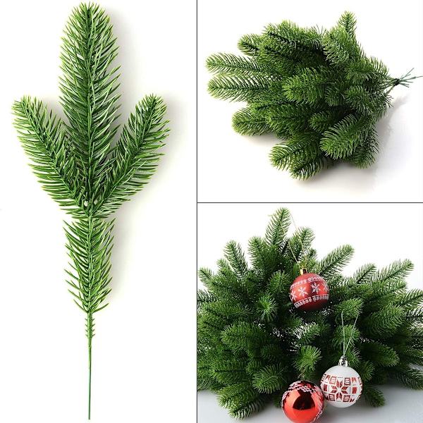 Kunstige Gran Grene Julepynt Indendørs Gran Grene Grønne Grene KLB