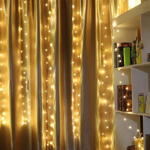 3x1m 100LED USB fjernkontroll kobbertråd fe lys 8 moduser KLB