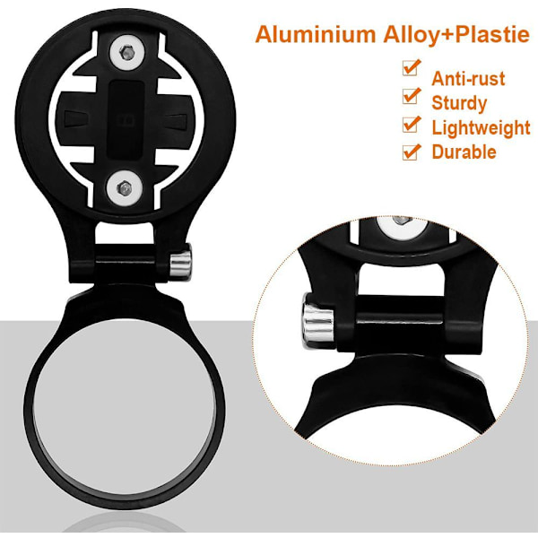 Sykkelholder Kompatibel Feste, Svart, Frontlykter og Kameraer