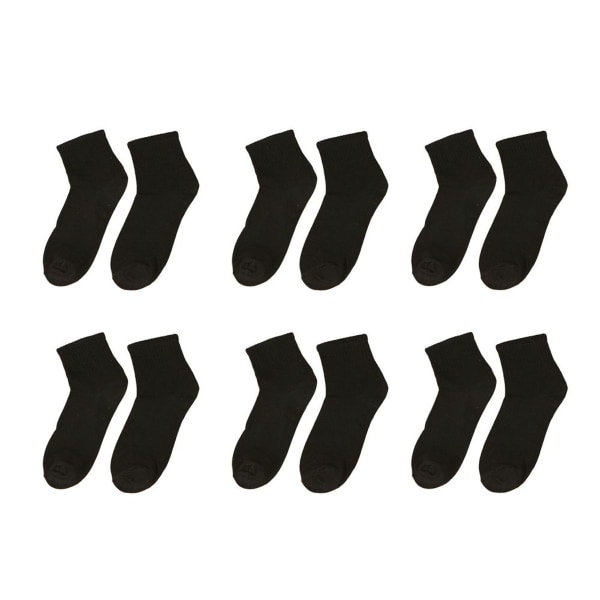 Atletiska löparstrumpor, Low Cut Sport Tab-strumpor för män och svarta KLB