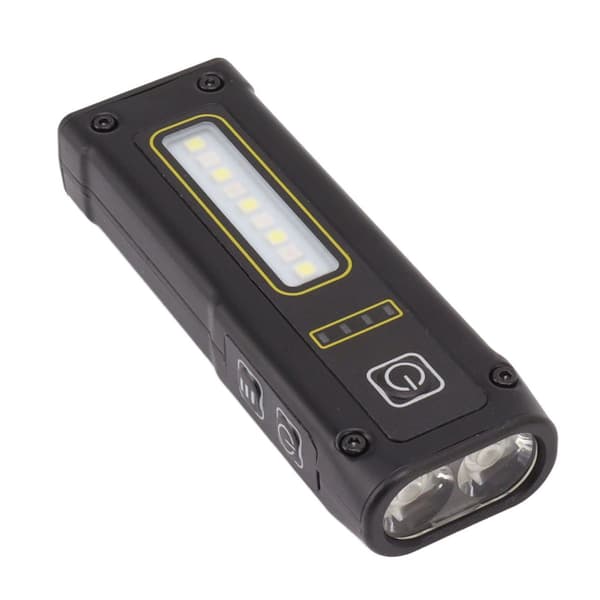 Mini lommelygte med dobbelt lyskilde, 800mAh, Type-C opladning KLB
