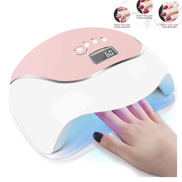 120W UV LED -kynsilamppu, nopeampi kynsien kuivaaja LED-kynsilamppu kaikille KLB