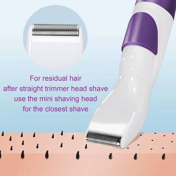 Elektrisk damebarbermaskine - 2 i 1 bikin trimmer