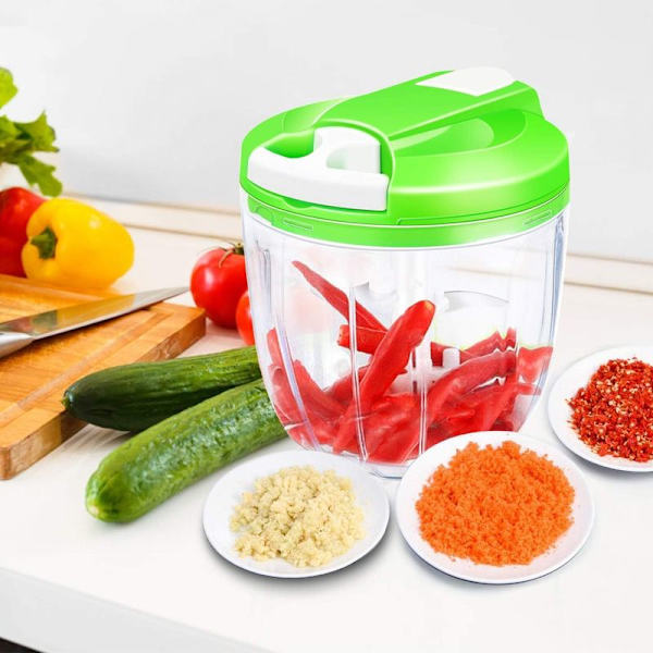 Løghakker med kabel, 900ML løghakker foodprocessor