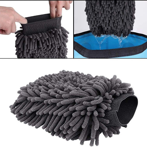 Deluxe Mikrofiber Biltvätt Vante 2-pack