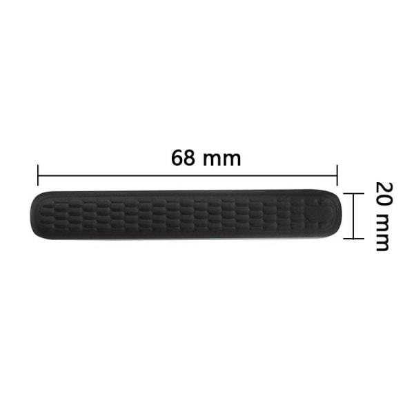 1 set svart handledsstöd i minnesskum för dator