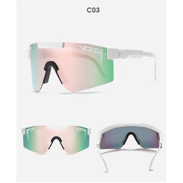 C3 polariserade cykelglasögon, polariserade sportsolglasögon för män och kvinnor, lämpade för bilkörning, fiske, golf, baseboll, löpning och vandring