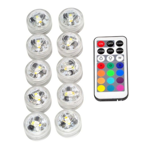 Undervandslys Mini Light RGB Multi Farvet Dambelysning KLB