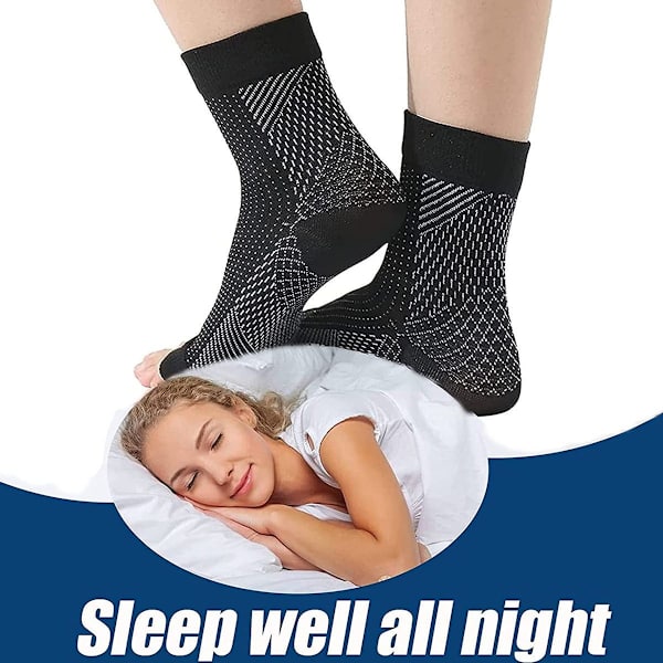 3 par med Soothe Relief kompresjonsstrømper, fitness kompresjon L/XL KLB