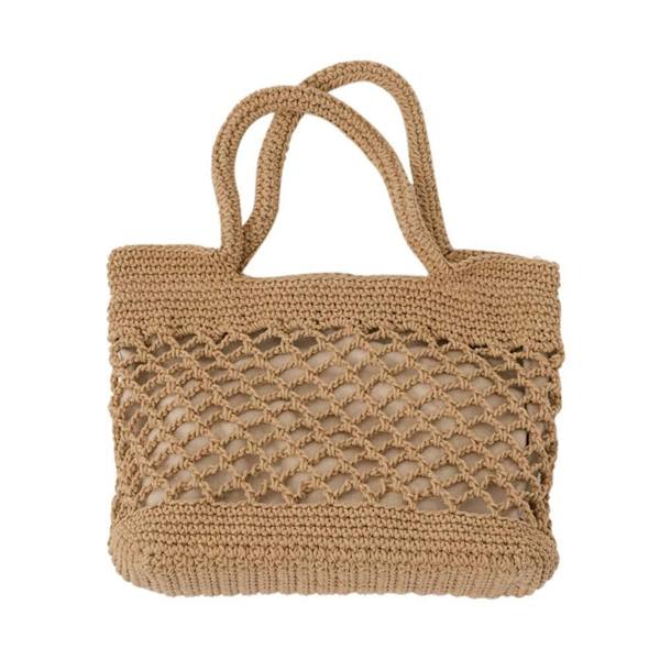 Halmveske skuldertaske strandtaske