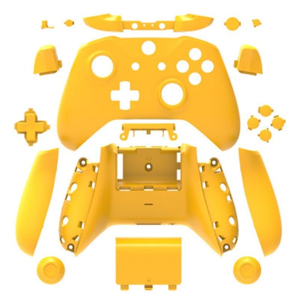 Komplett skyddande husersättningsdelar för Xbox One Wireless Yellow KLB