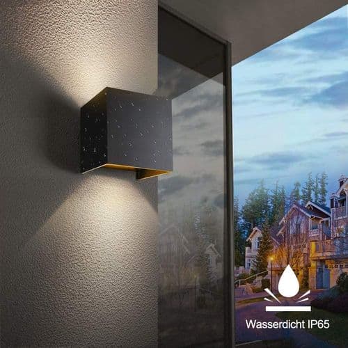GHB 7W LED væglampe med justerbar sort