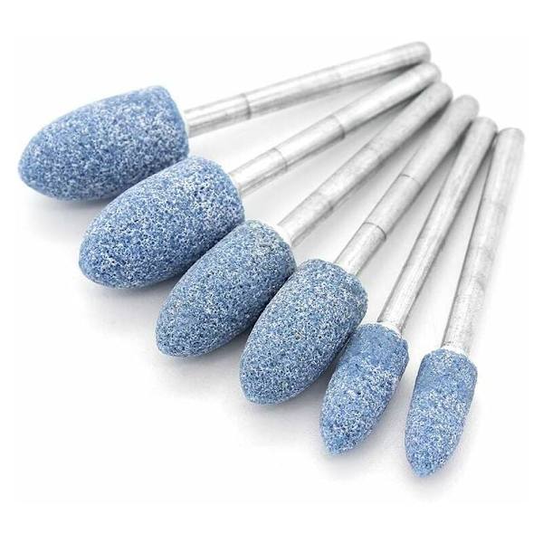 Poleringsslipningssats, 100 st multifunktionella polertillbehör för Dremel-tillbehör, 3 mm skaftdiameter (blå) KLB