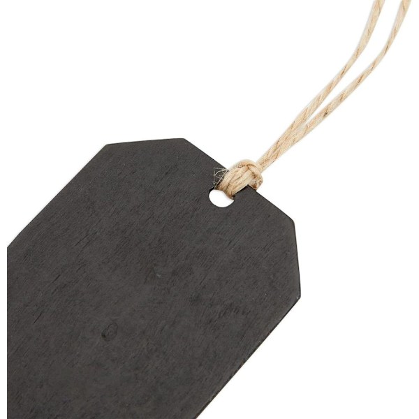 Presentkort i kraftpapper, 9x5 cm, 12 st + jute