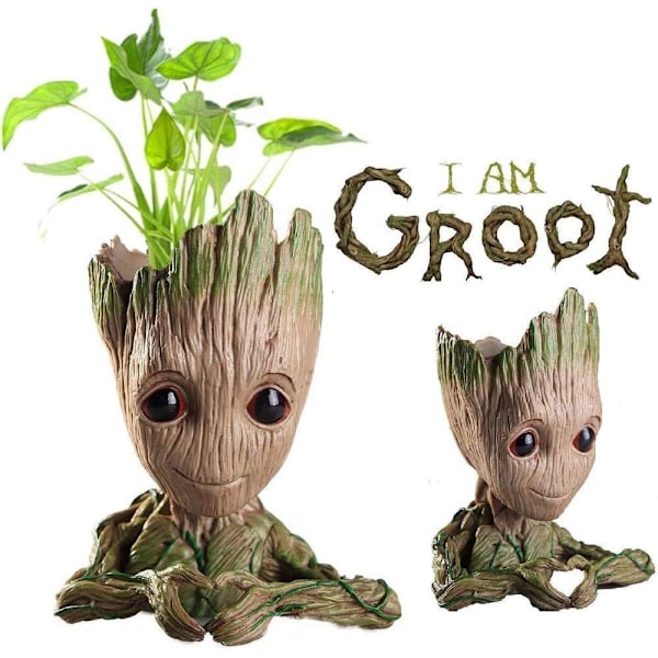 Baby Groot Blomkruka, Baby Groot Actionfigur Fashion Galaxy Blomkruka Vaktmästare