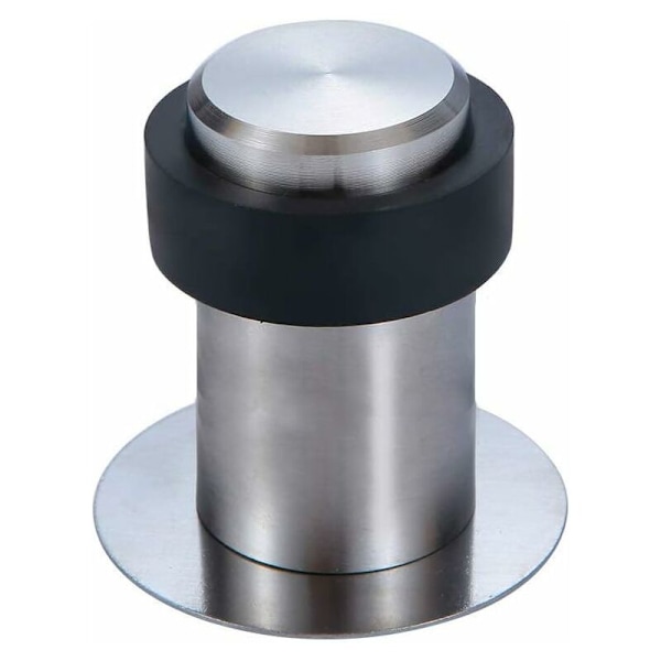 Självhäftande dörrstopp på golvet 6 cm i rostfritt stål dörrstopp dörrstopp (4-pack) KLB
