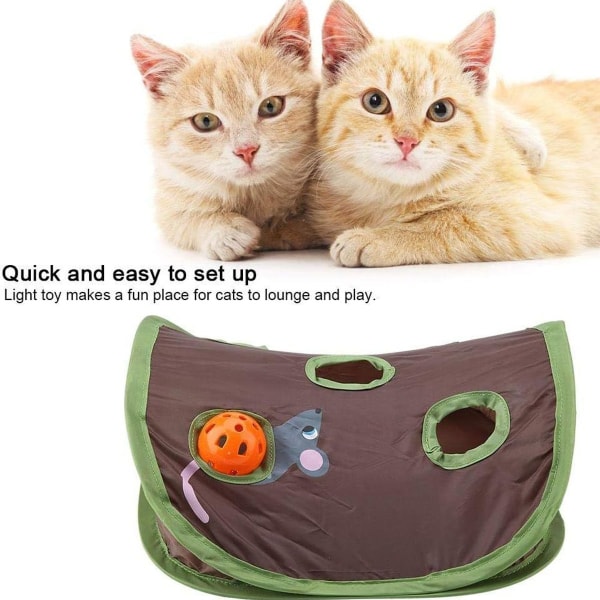 Zerodis Interactive Cat Toy 9 Mouse Holes Interactive Toy KLB